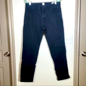 34x32 Slim mens Gap navy blue dress slacks (chinos